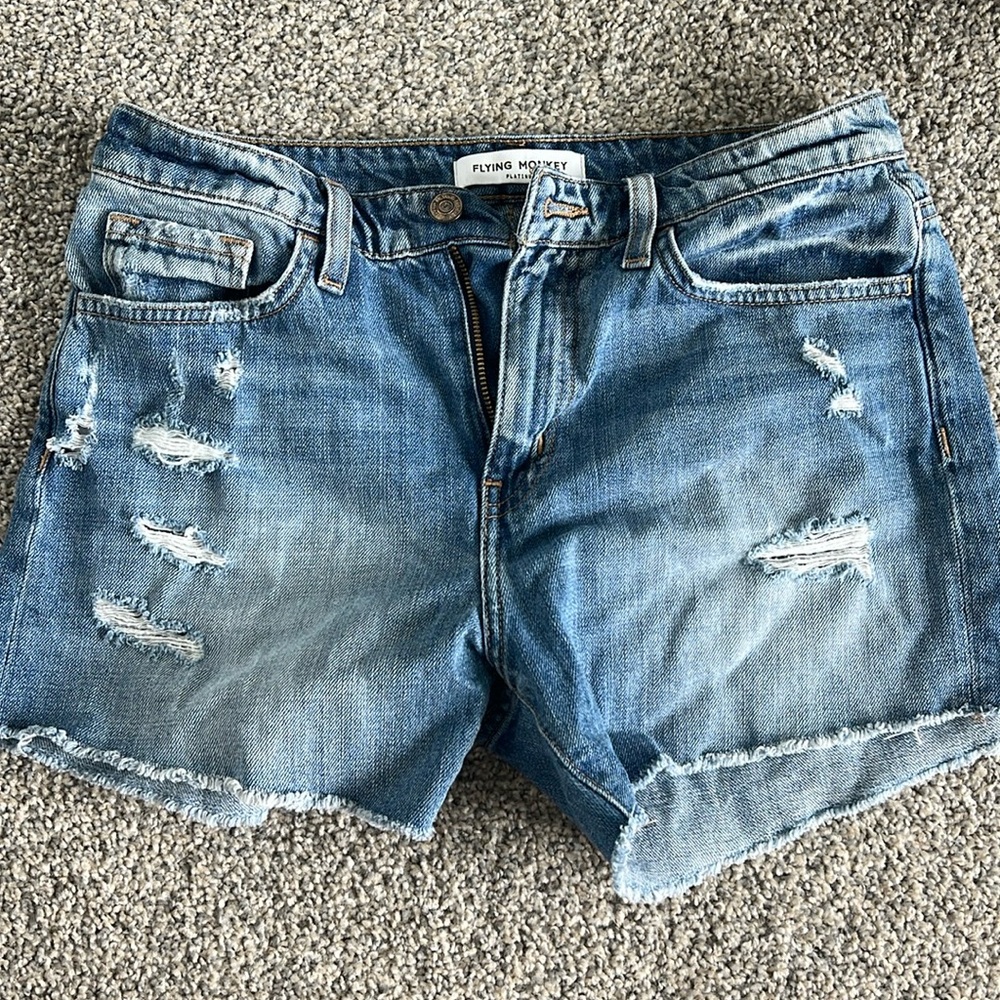 Flying Monkey Denim Shorts